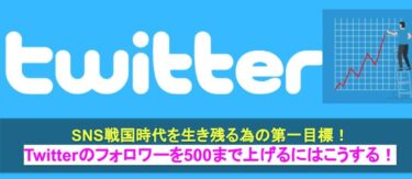 SNSで勝ち残るための第一歩のTwitterフォロワー数500まで増やすためにすべきこと